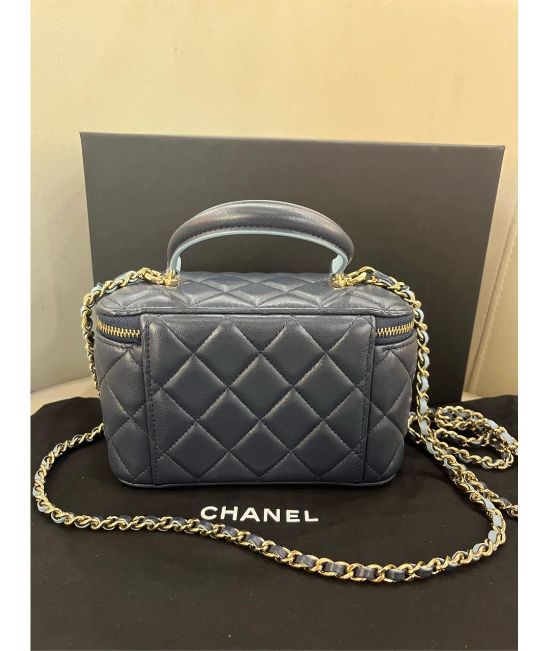 CHANEL Черная кожаная косметичка, фото 2