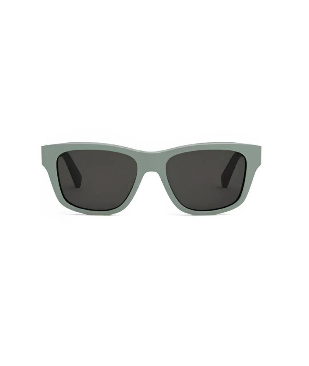 CELINE Зеленые пластиковые солнцезащитные очки, фото 2