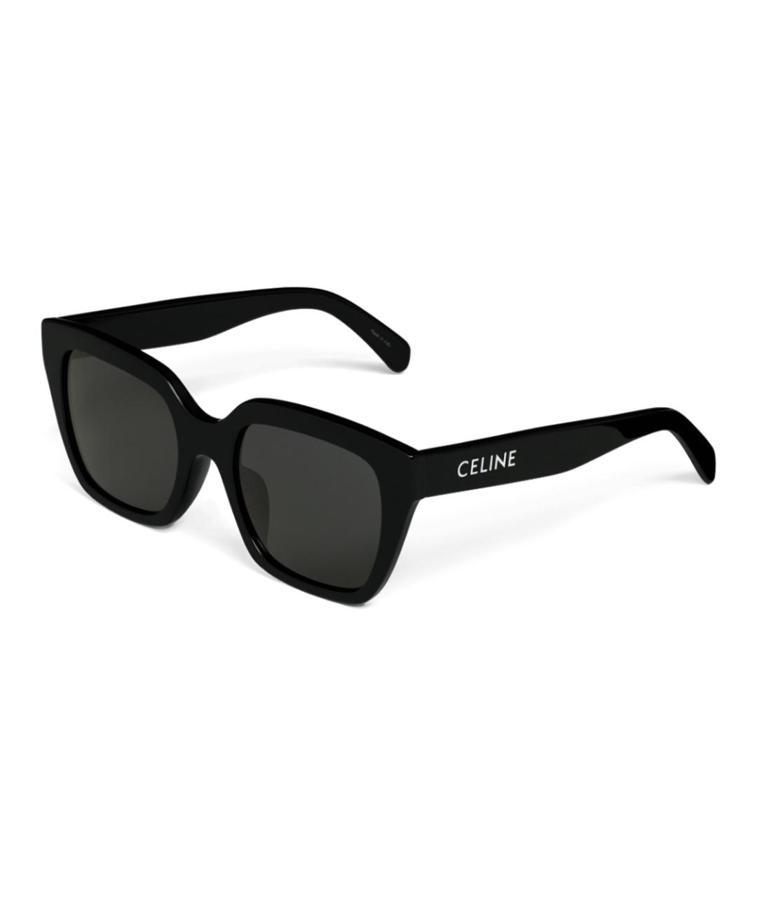CELINE Черные пластиковые солнцезащитные очки, фото 1