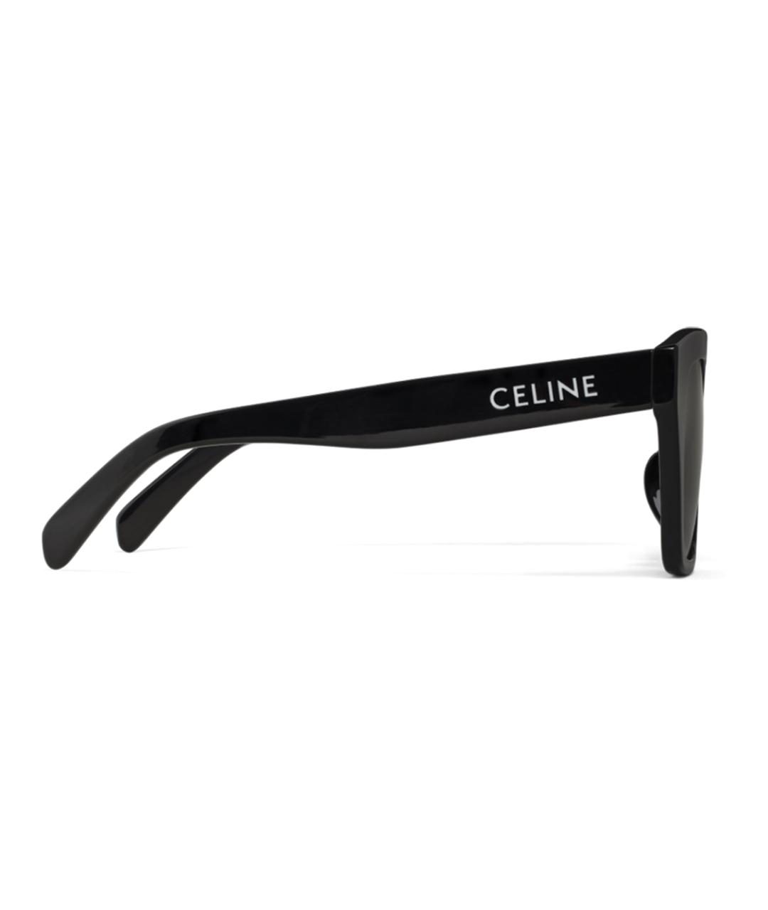 CELINE Черные пластиковые солнцезащитные очки, фото 3