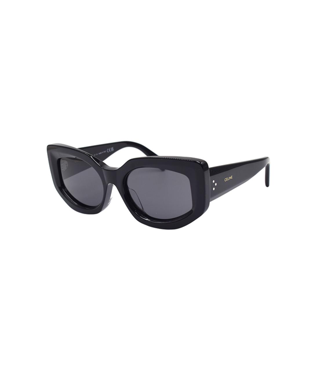 CELINE Черные пластиковые солнцезащитные очки, фото 1