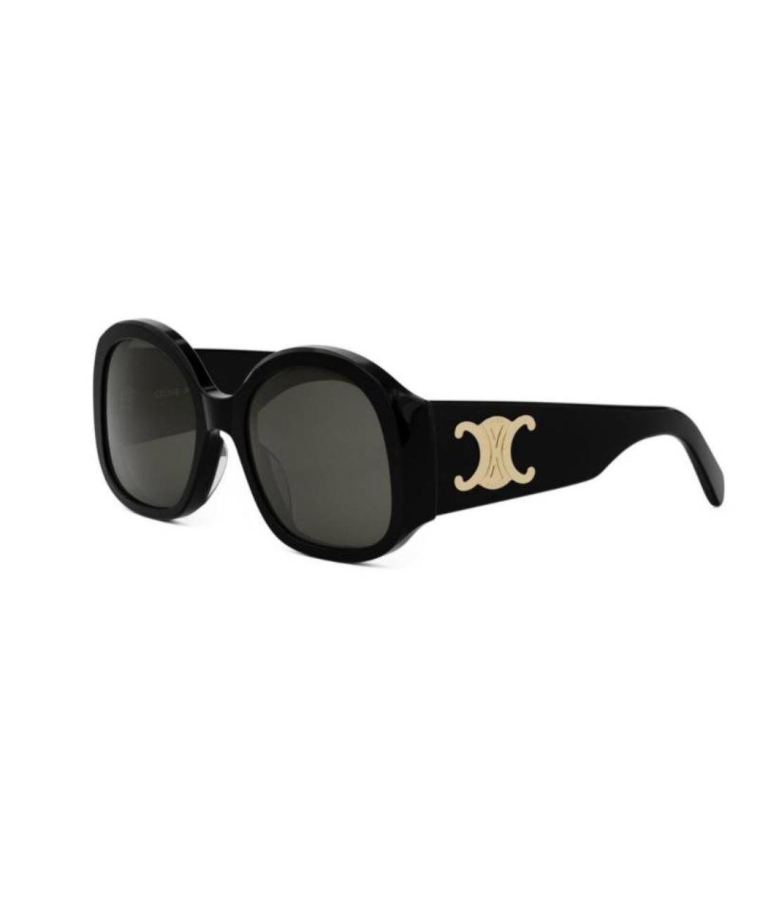 CELINE Черные пластиковые солнцезащитные очки, фото 1