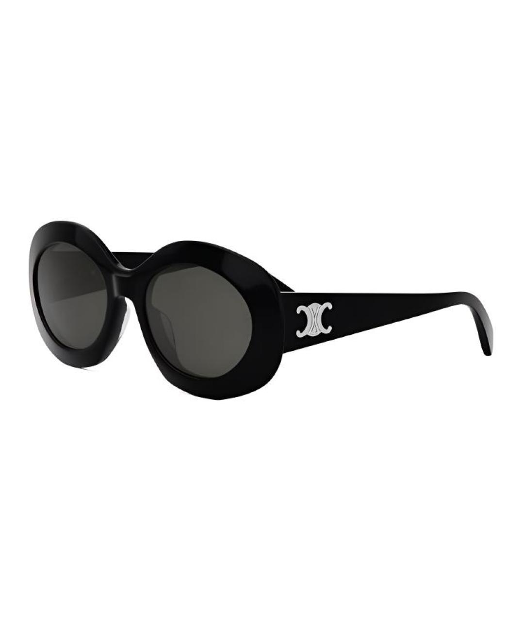 CELINE Черные пластиковые солнцезащитные очки, фото 1