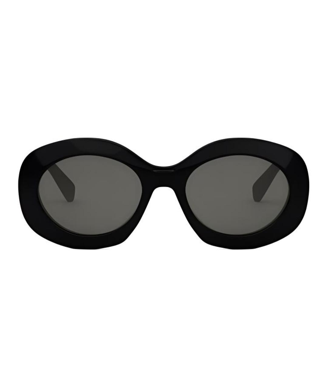 CELINE Черные пластиковые солнцезащитные очки, фото 3