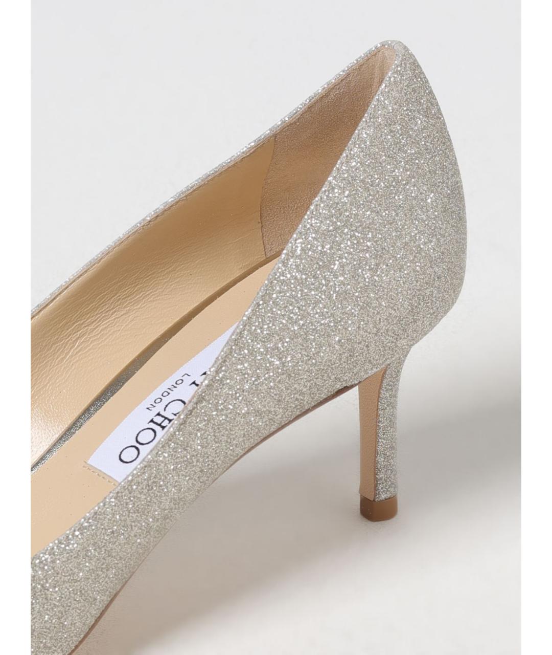 JIMMY CHOO Серебряные туфли, фото 4