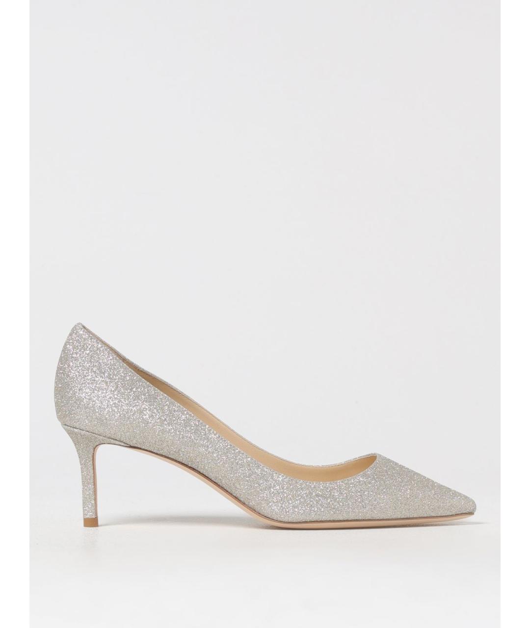 JIMMY CHOO Серебряные туфли, фото 5