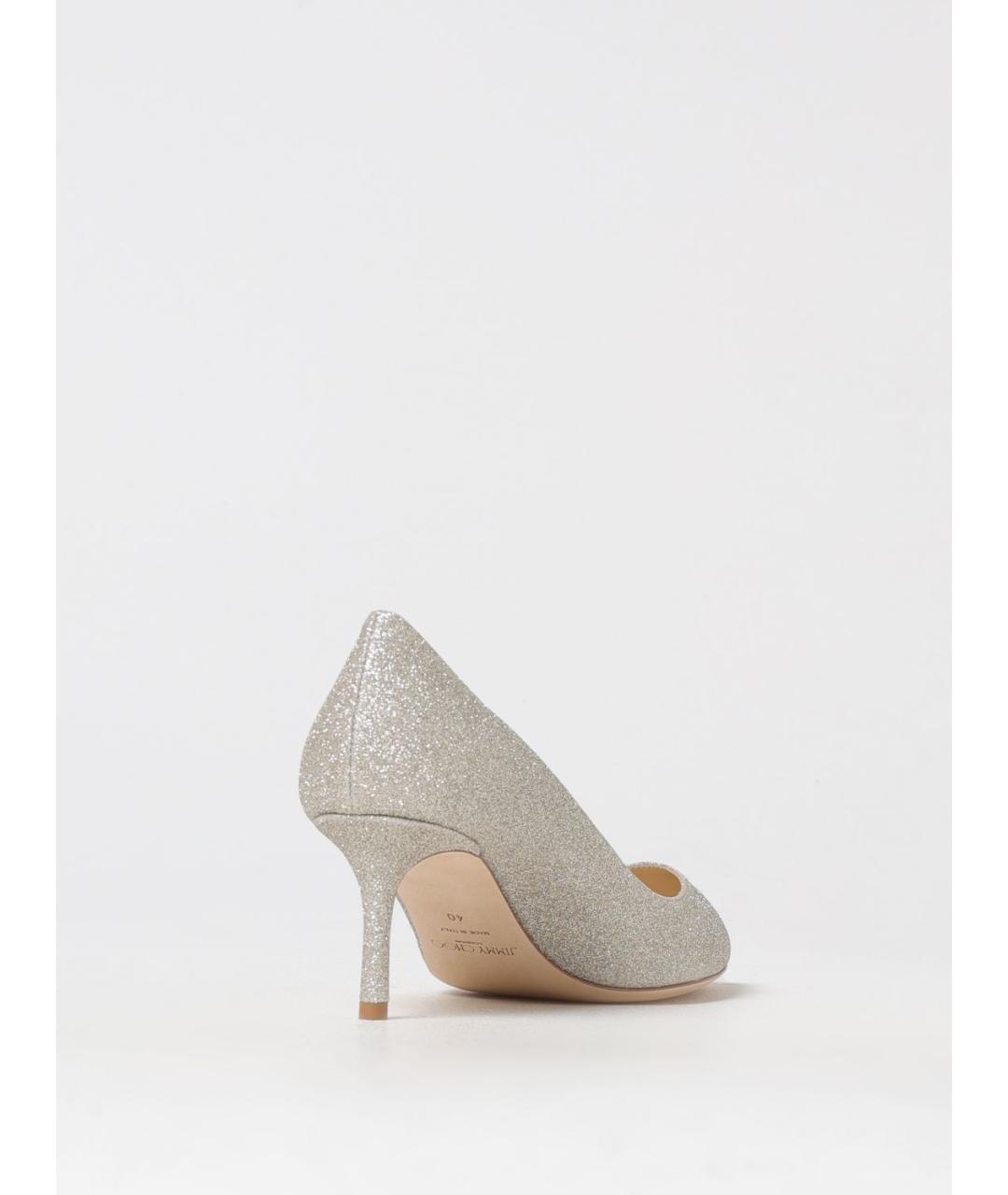 JIMMY CHOO Серебряные туфли, фото 3
