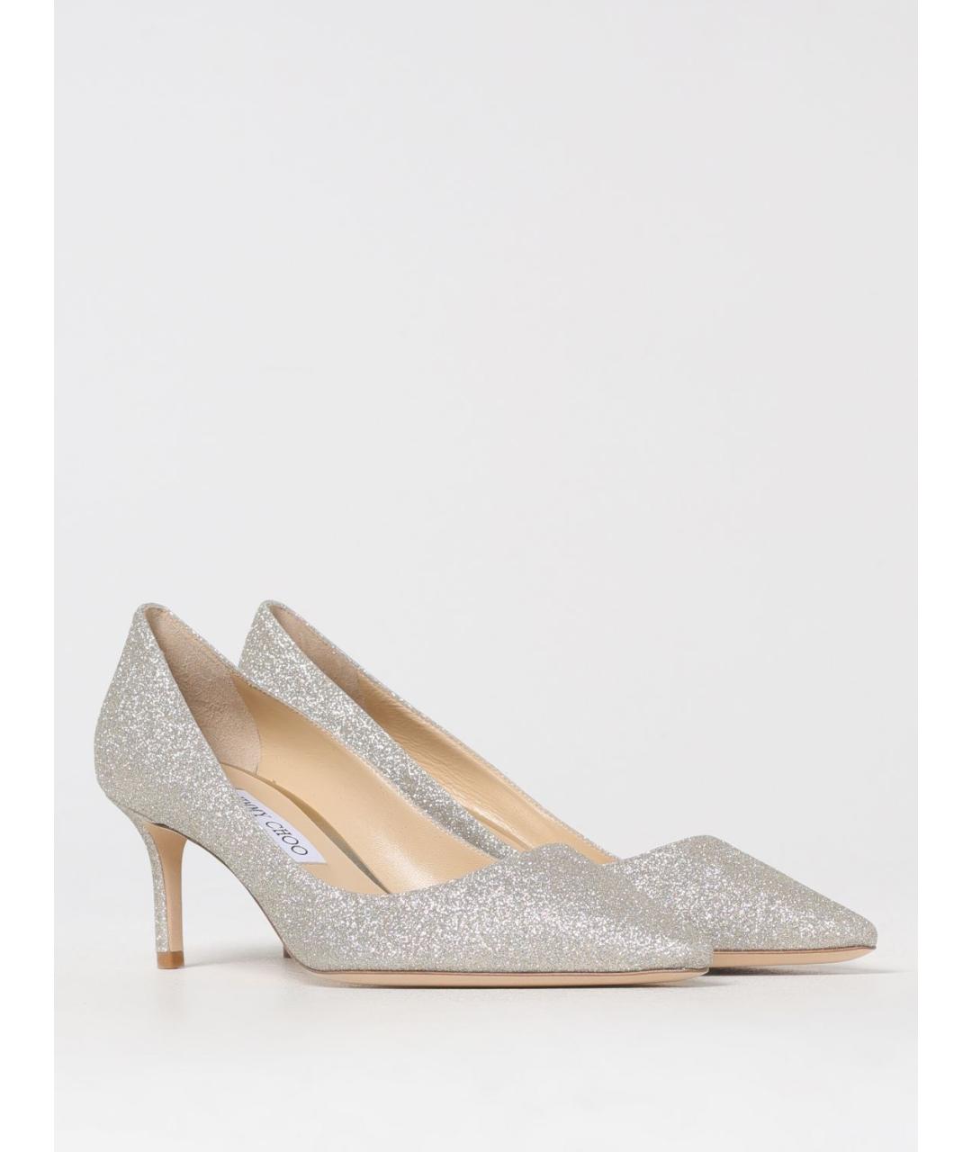 JIMMY CHOO Серебряные туфли, фото 2