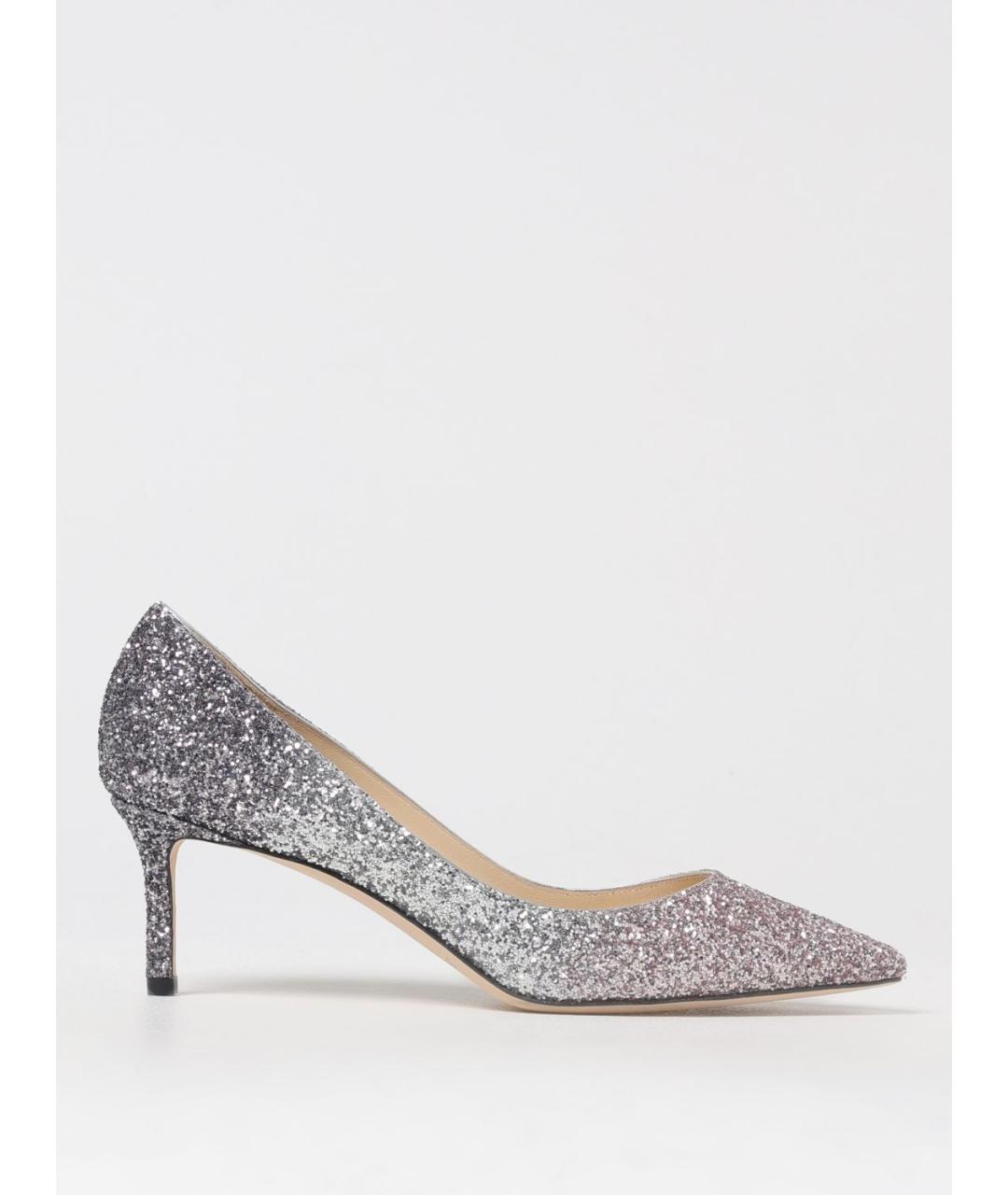 JIMMY CHOO Серебряные туфли, фото 5