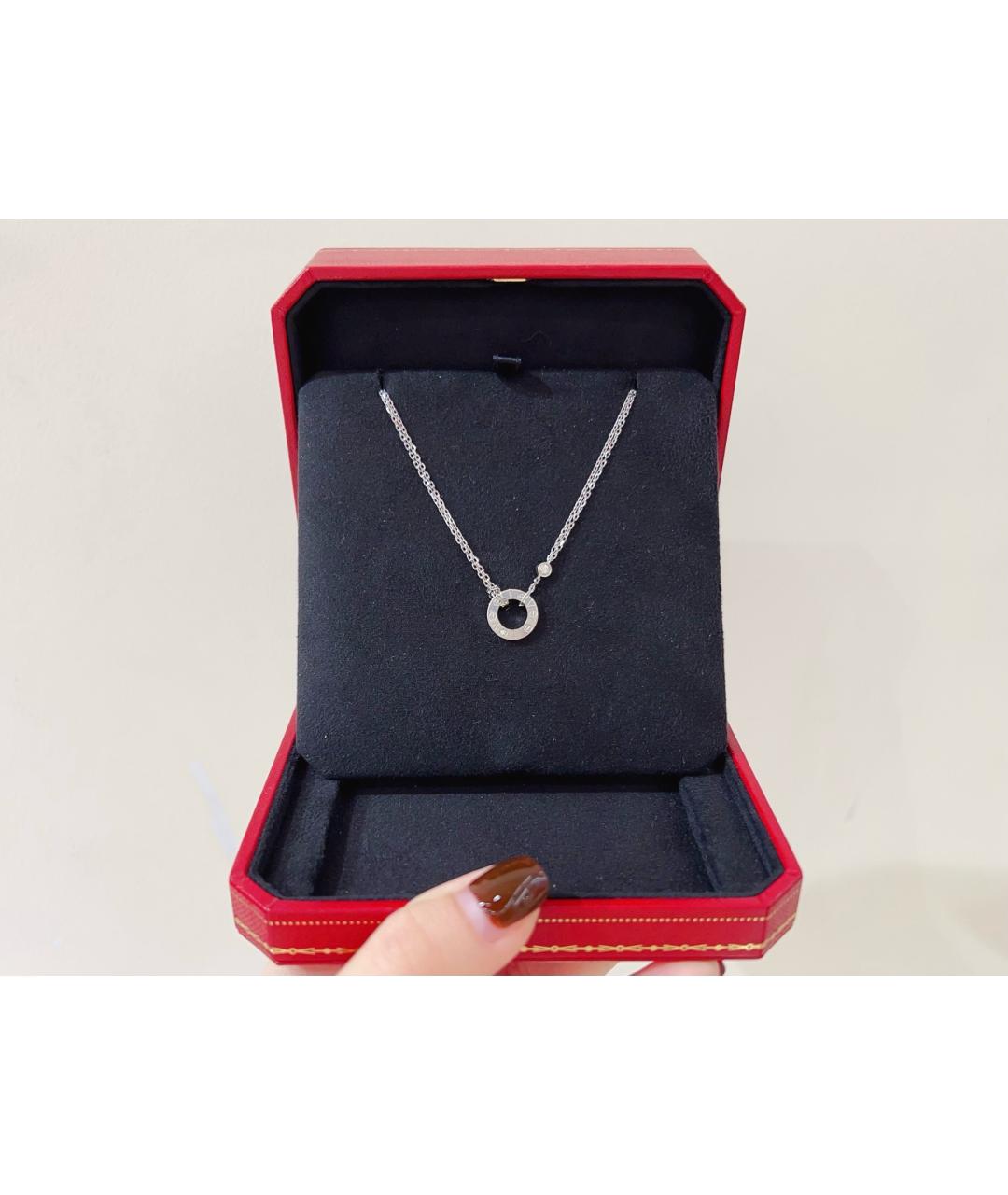 CARTIER Белая подвеска из белого золота, фото 2