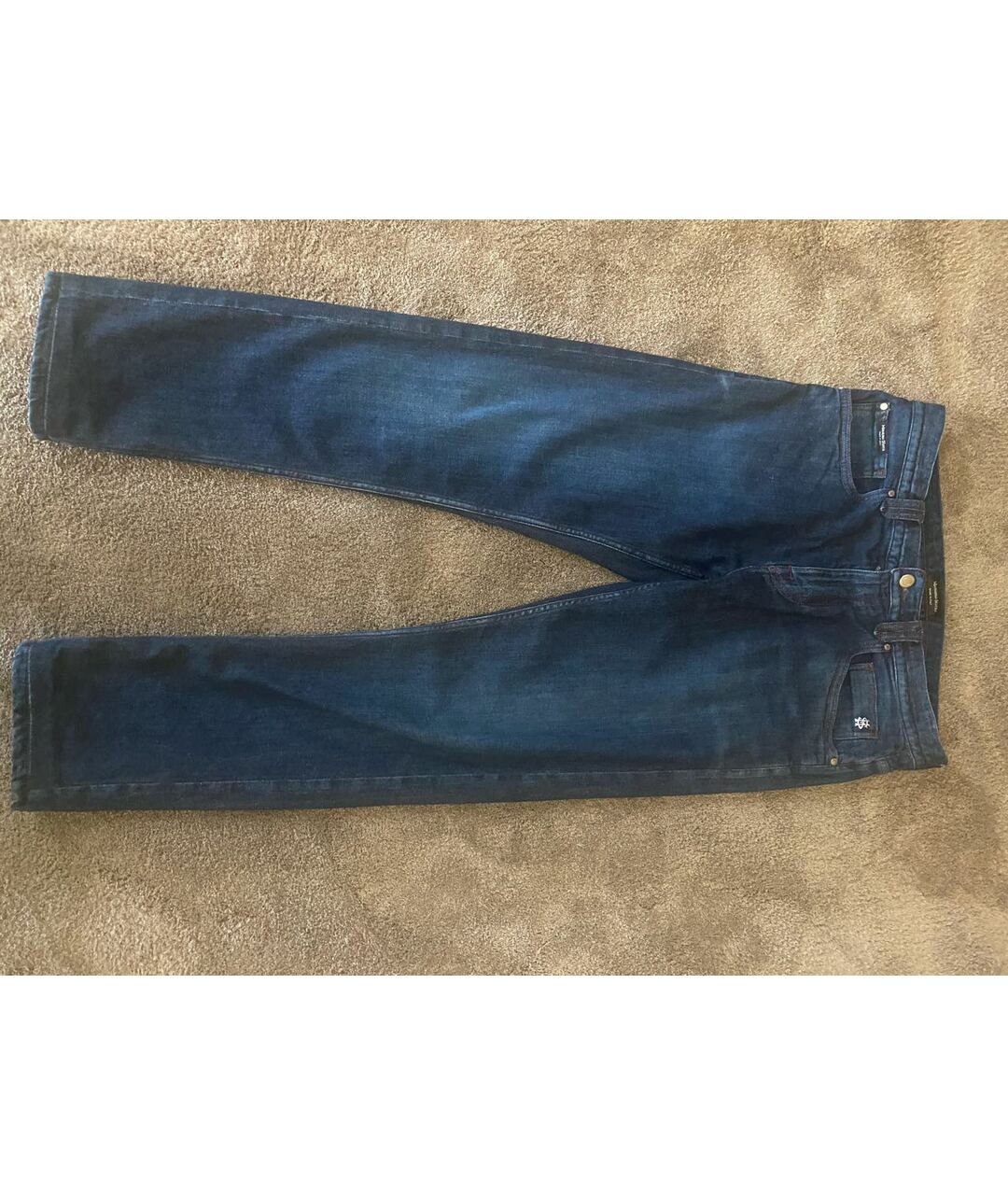 MASSIMO SFORZA Синие прямые джинсы, фото 2