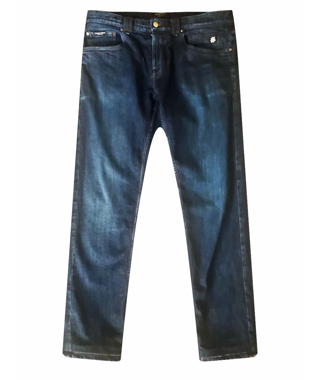 MASSIMO SFORZA Синие прямые джинсы, фото 1