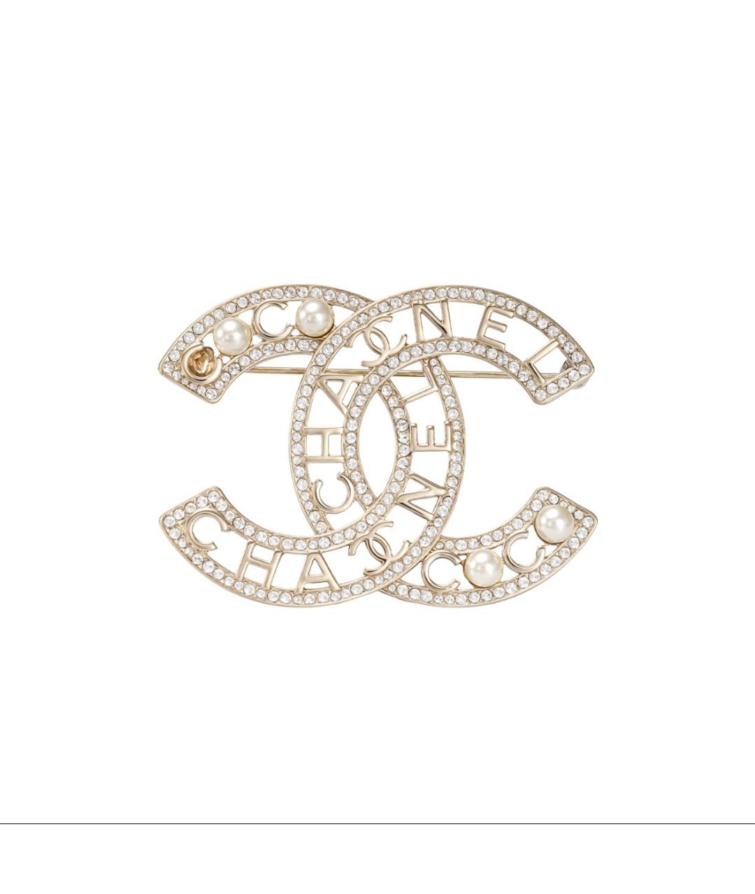 CHANEL Серебряная металлическая булавка / брошь, фото 6