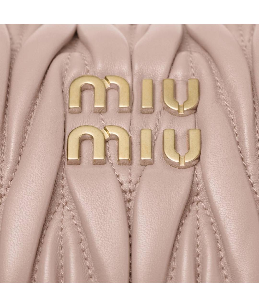 MIU MIU Розовая кожаная сумка тоут, фото 6