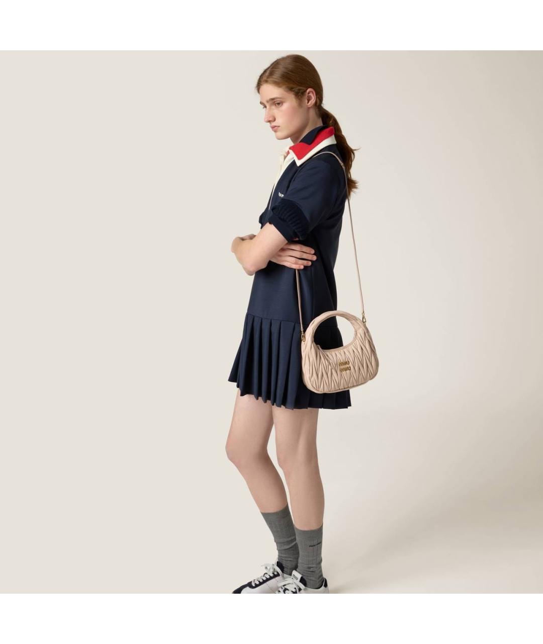 MIU MIU Розовая кожаная сумка тоут, фото 4