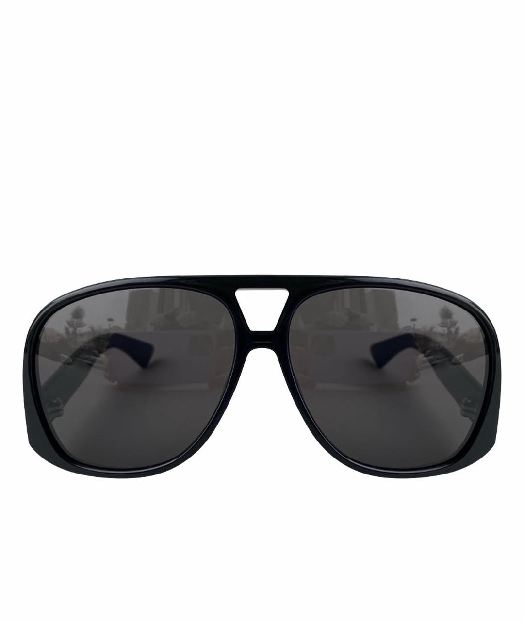 SAINT LAURENT Черные пластиковые солнцезащитные очки, фото 1