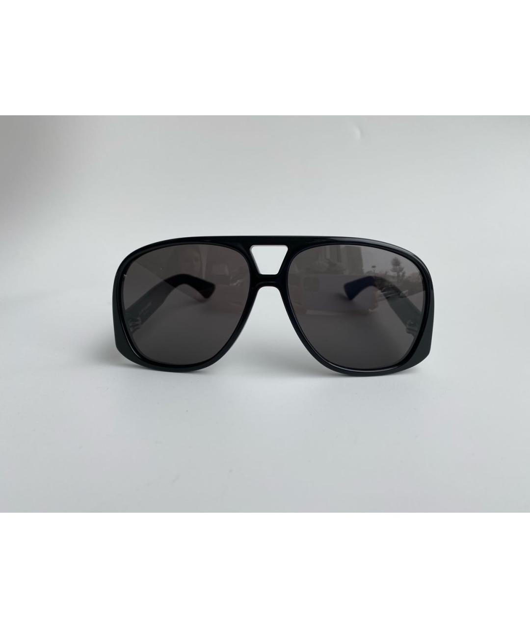 SAINT LAURENT Черные пластиковые солнцезащитные очки, фото 4