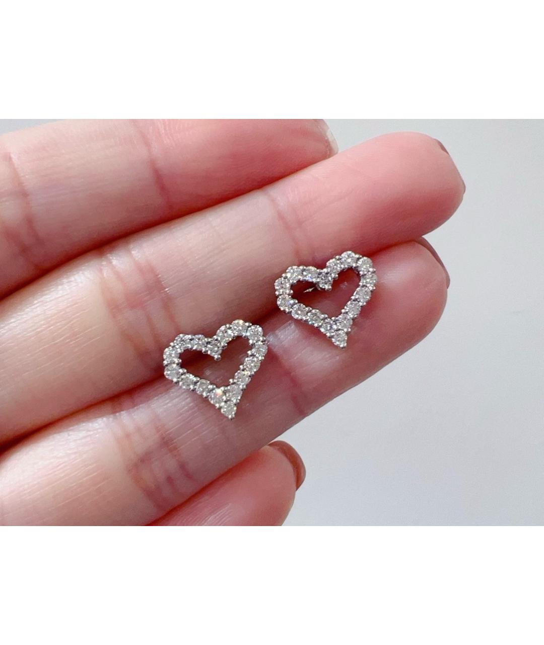 TIFFANY&CO Белые платиновые серьги, фото 8