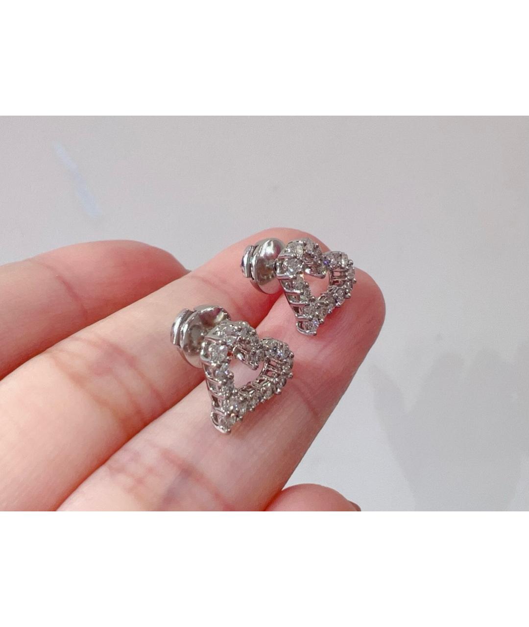 TIFFANY&CO Белые платиновые серьги, фото 5