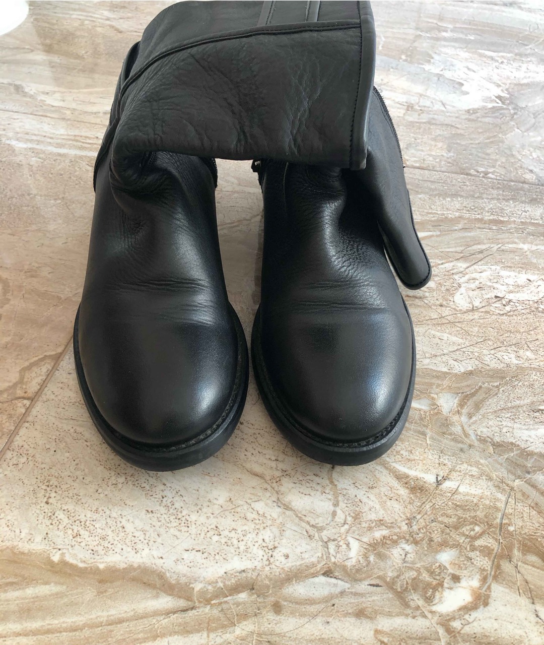 ARMANI JEANS Черные кожаные ботинки, фото 2