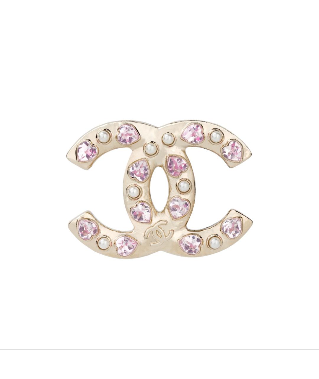 CHANEL Золотая металлическая булавка / брошь, фото 6