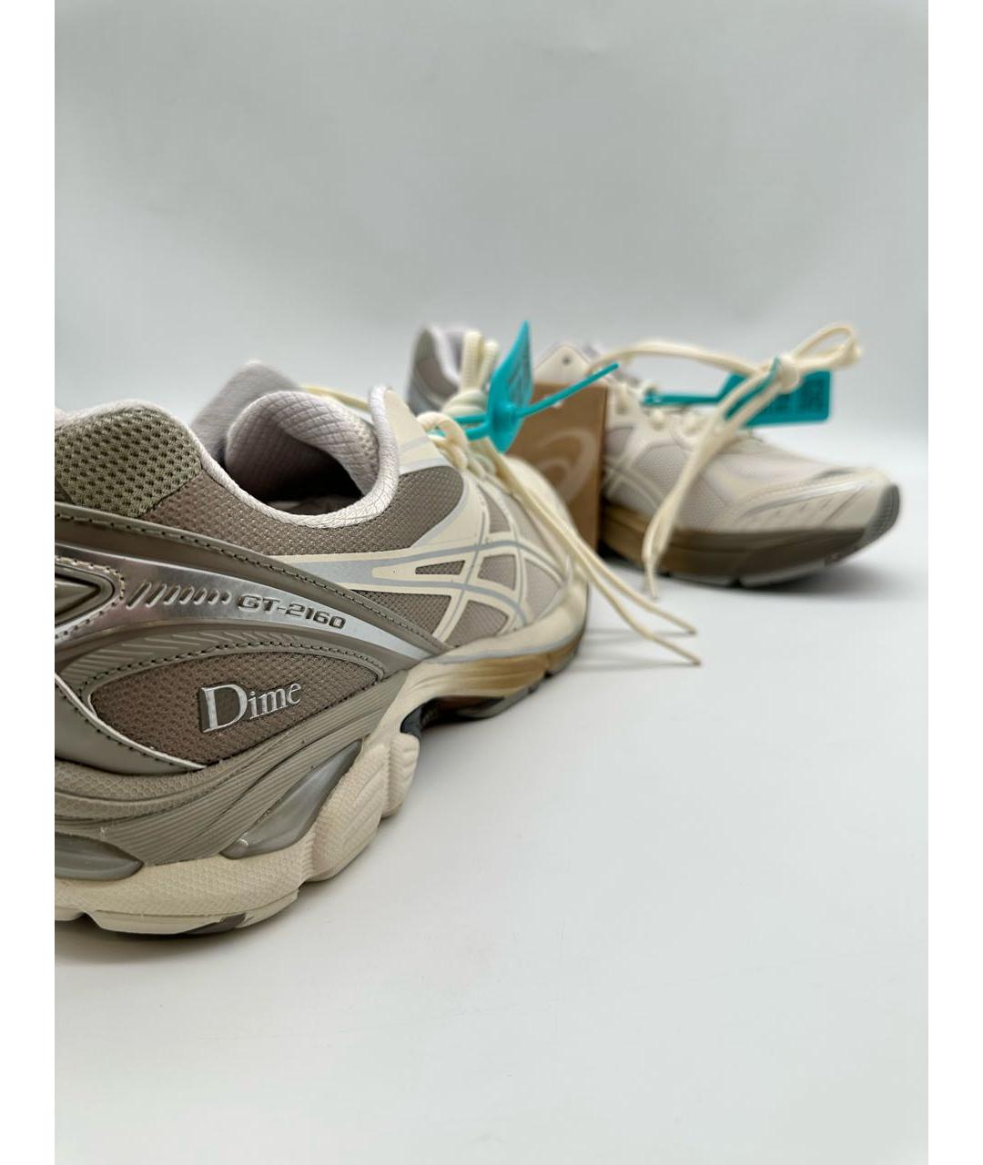 ASICS Бежевые текстильные низкие кроссовки / кеды, фото 6