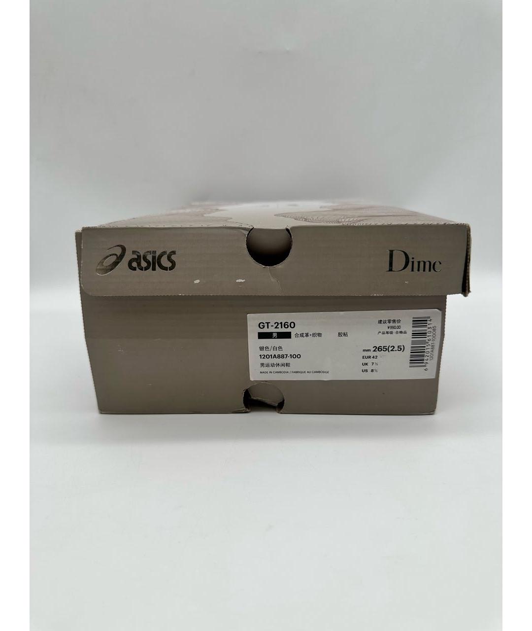ASICS Бежевые текстильные низкие кроссовки / кеды, фото 8