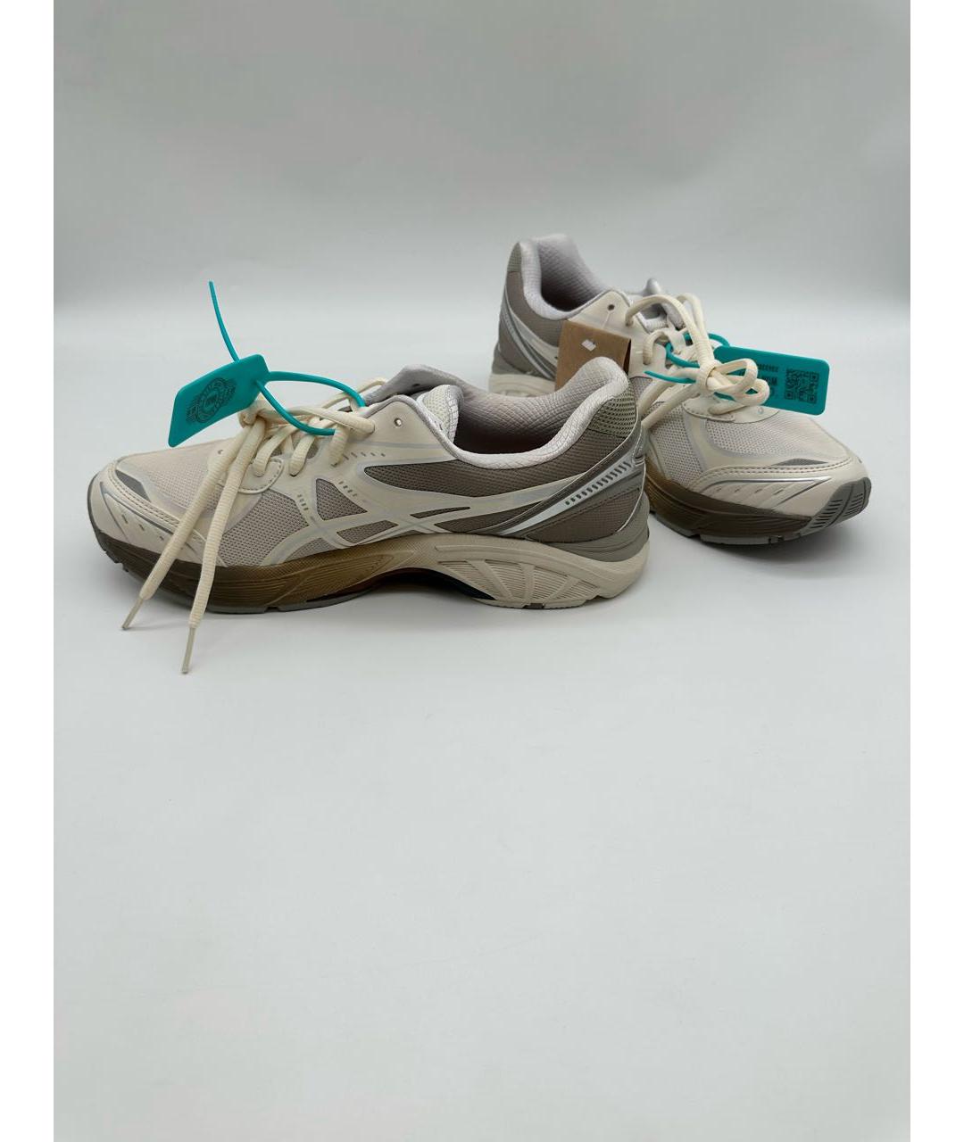 ASICS Бежевые текстильные низкие кроссовки / кеды, фото 3