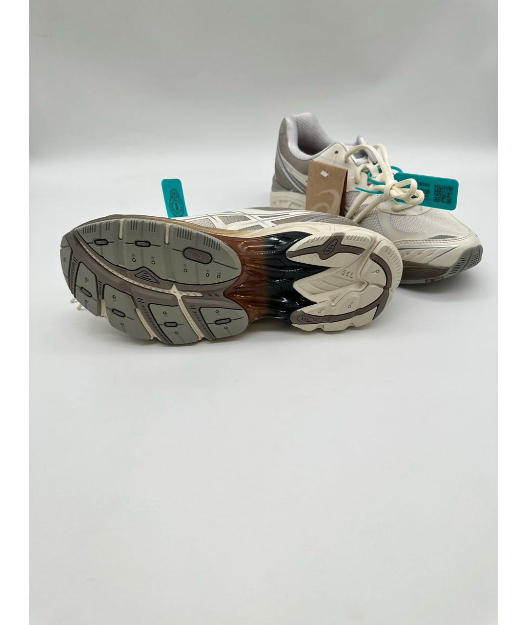 ASICS Бежевые текстильные низкие кроссовки / кеды, фото 7