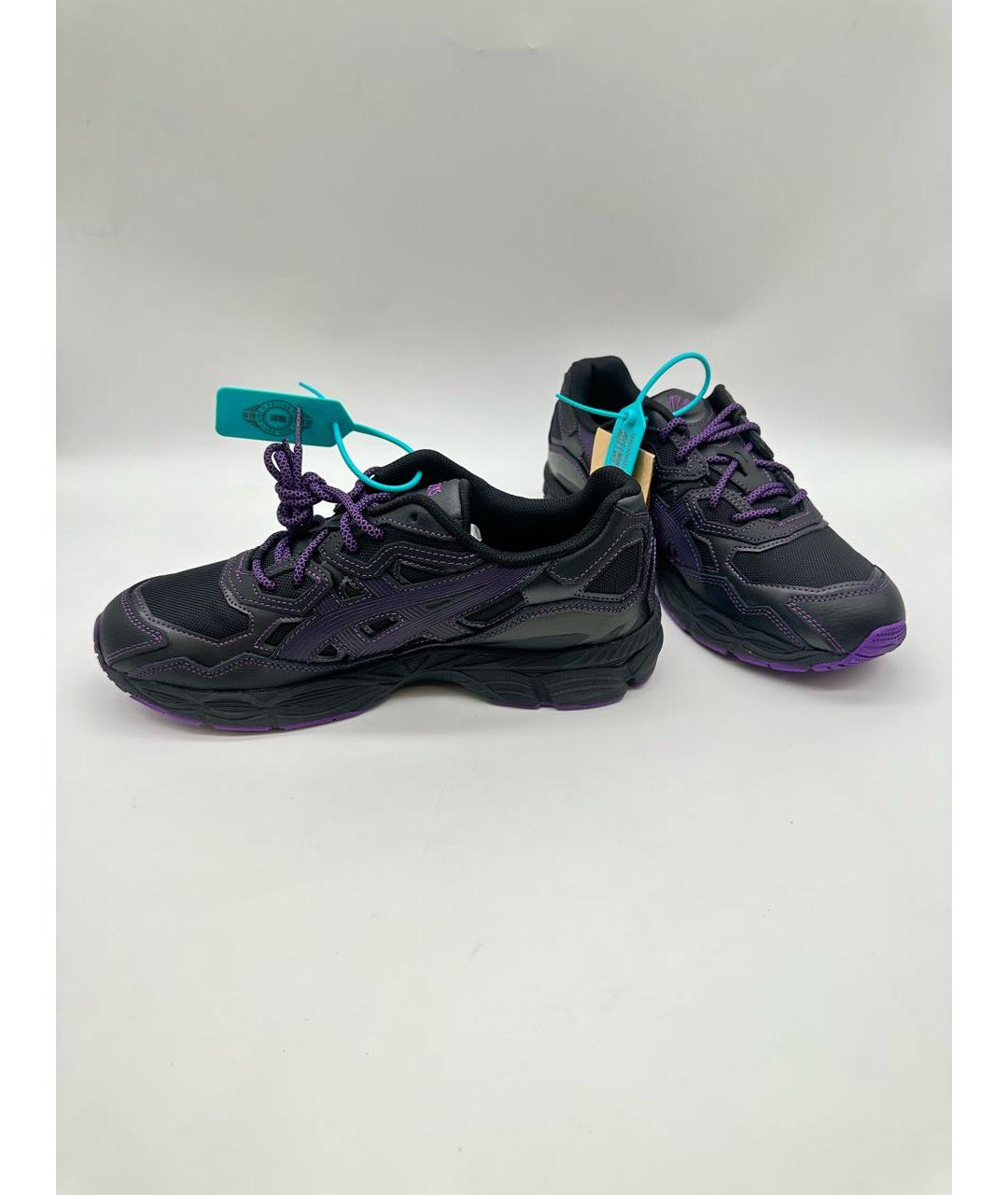 ASICS Черные текстильные низкие кроссовки / кеды, фото 3