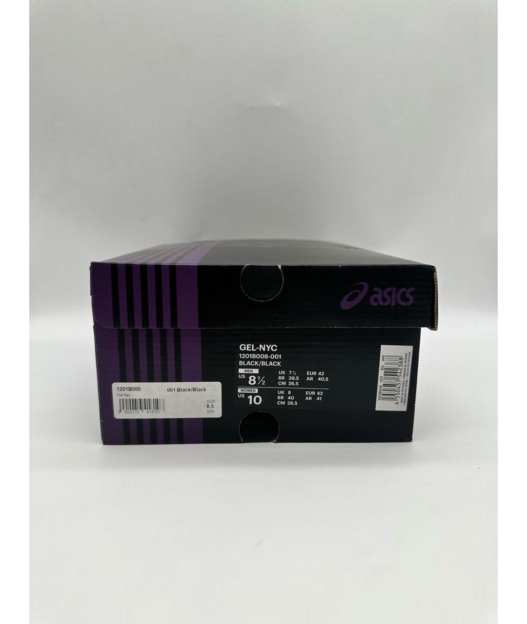 ASICS Черные текстильные низкие кроссовки / кеды, фото 8