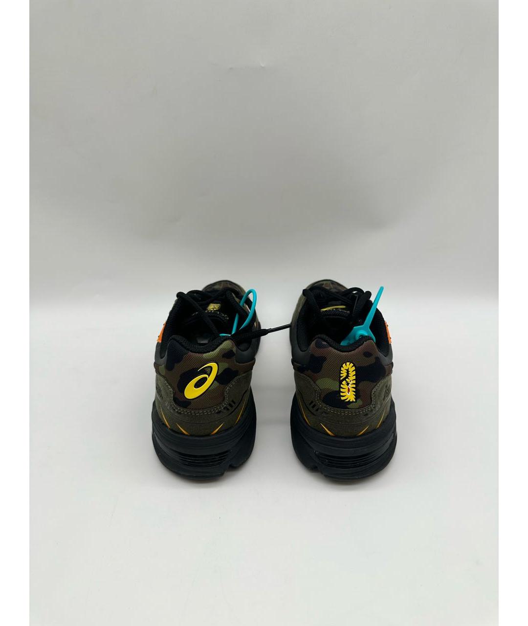 ASICS Зеленые текстильные низкие кроссовки / кеды, фото 4