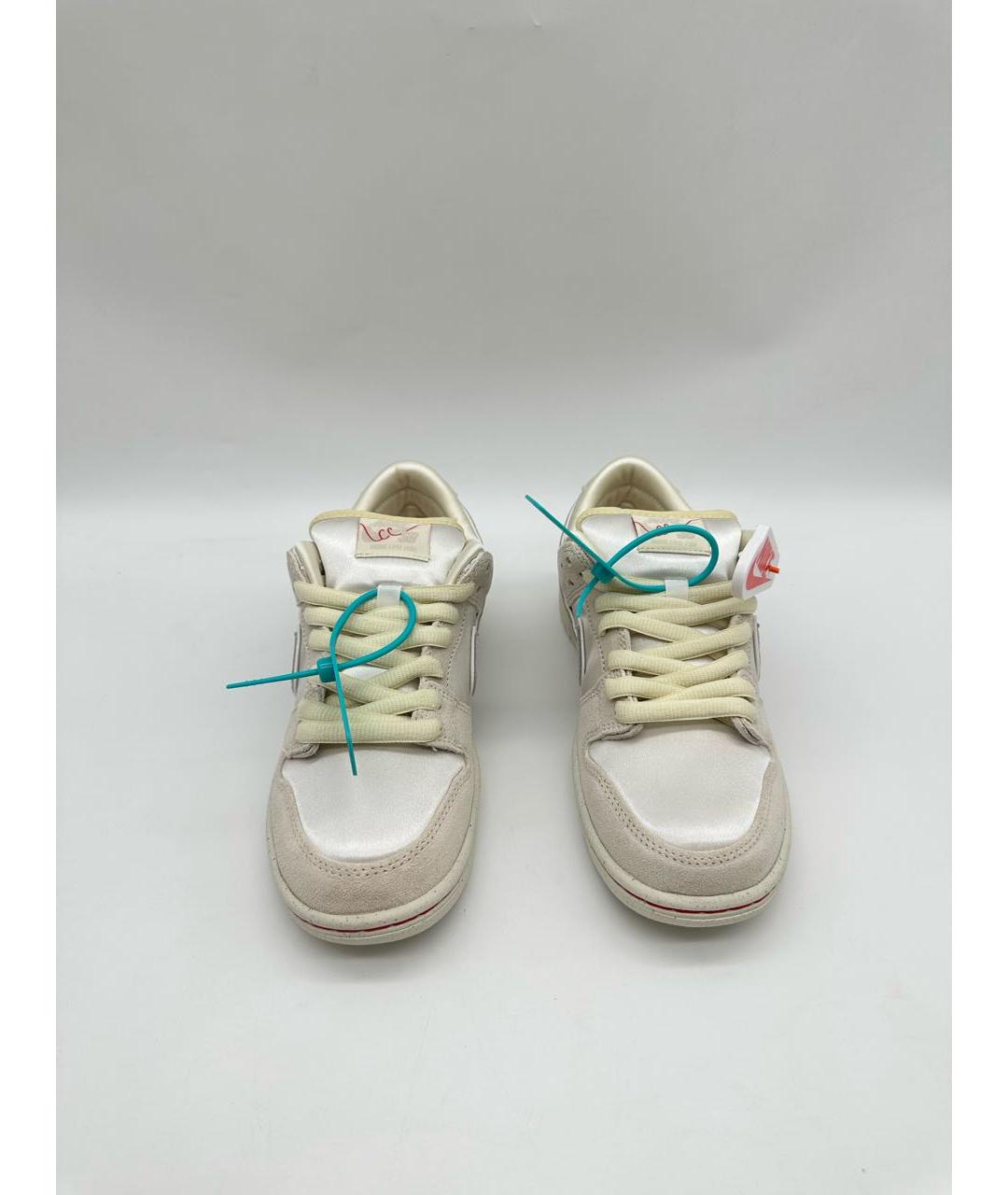 NIKE Бежевые замшевые низкие кроссовки / кеды, фото 2