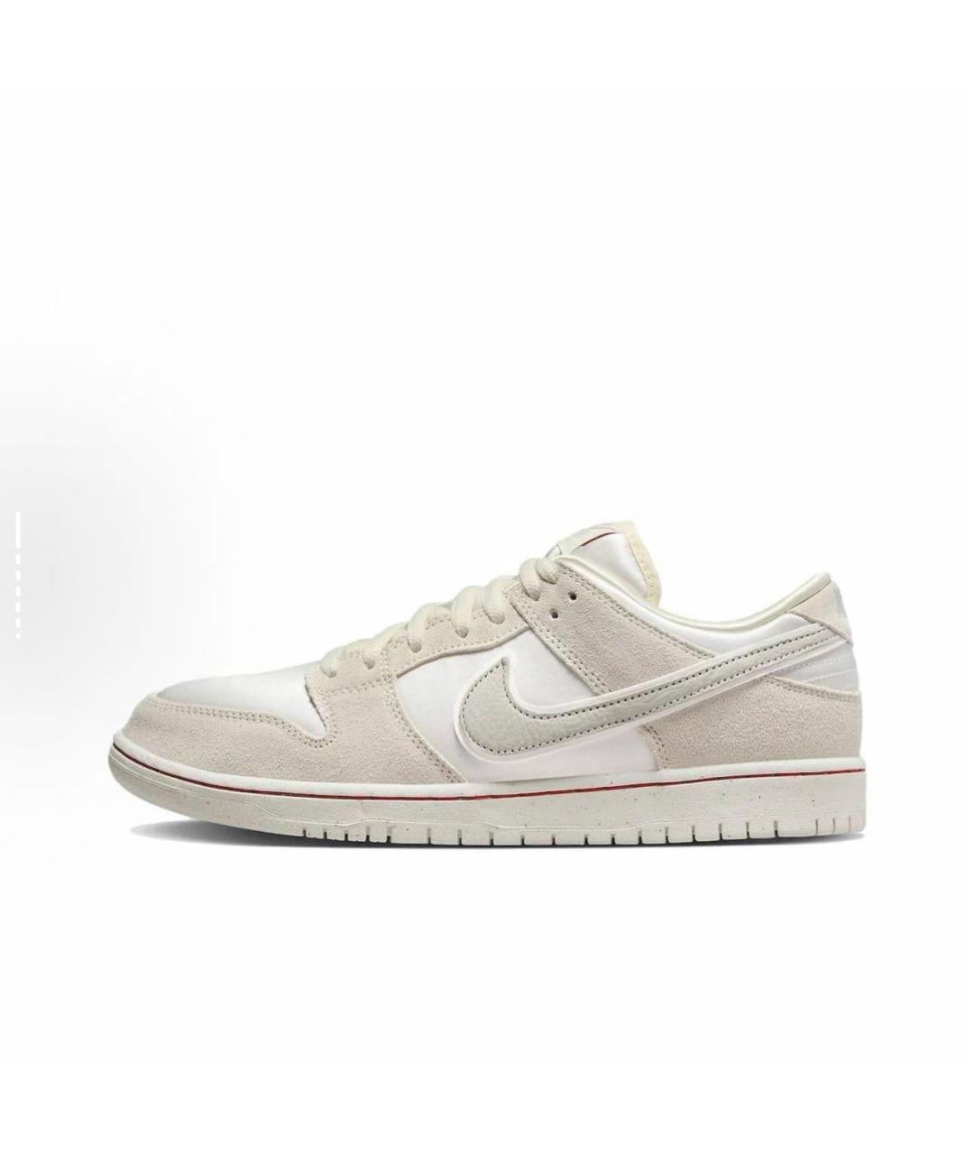 NIKE Бежевые замшевые низкие кроссовки / кеды, фото 9