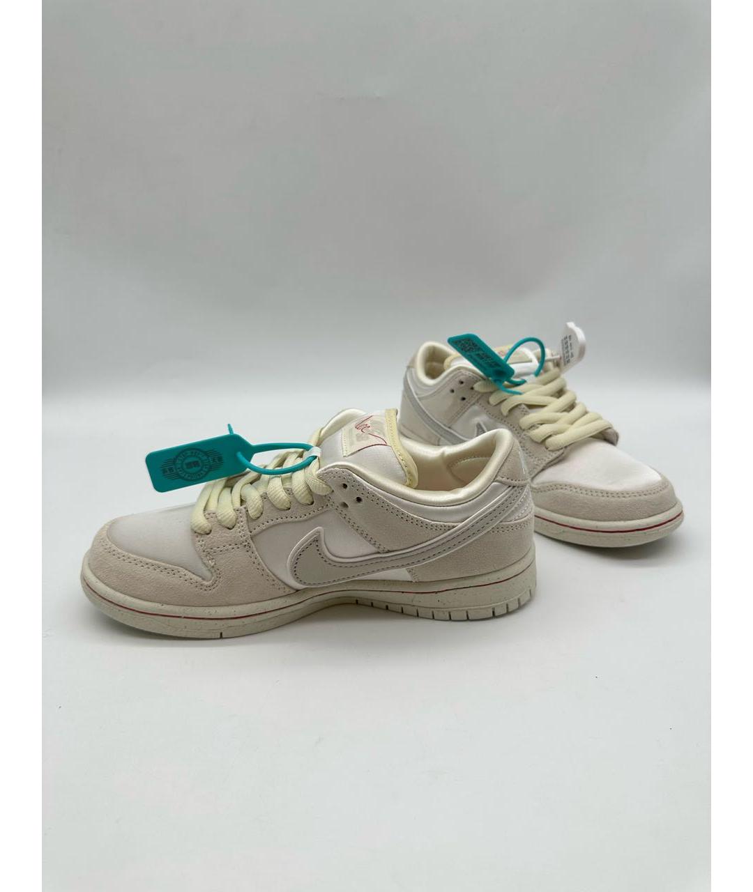 NIKE Бежевые замшевые низкие кроссовки / кеды, фото 3