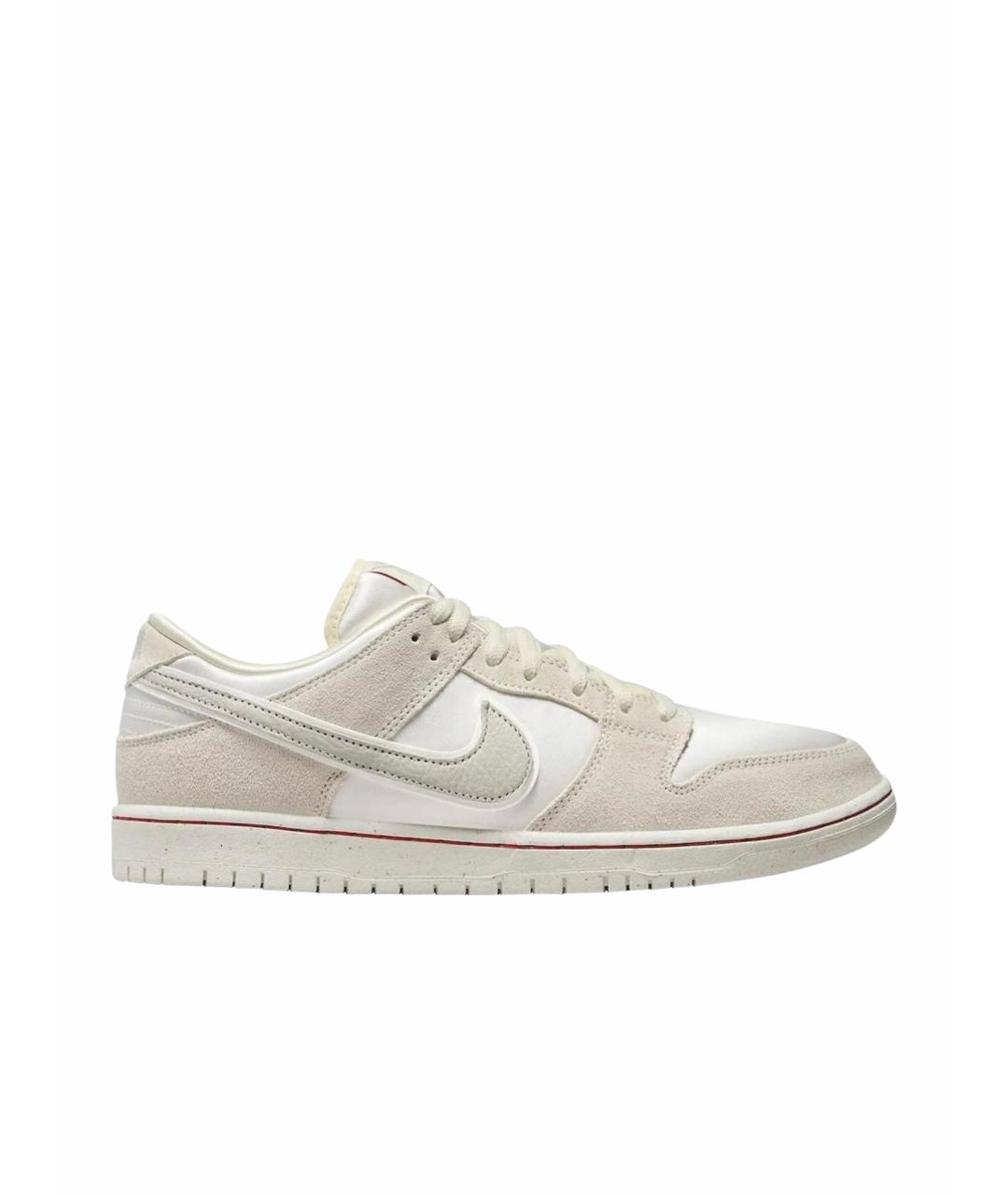 NIKE Бежевые замшевые низкие кроссовки / кеды, фото 1