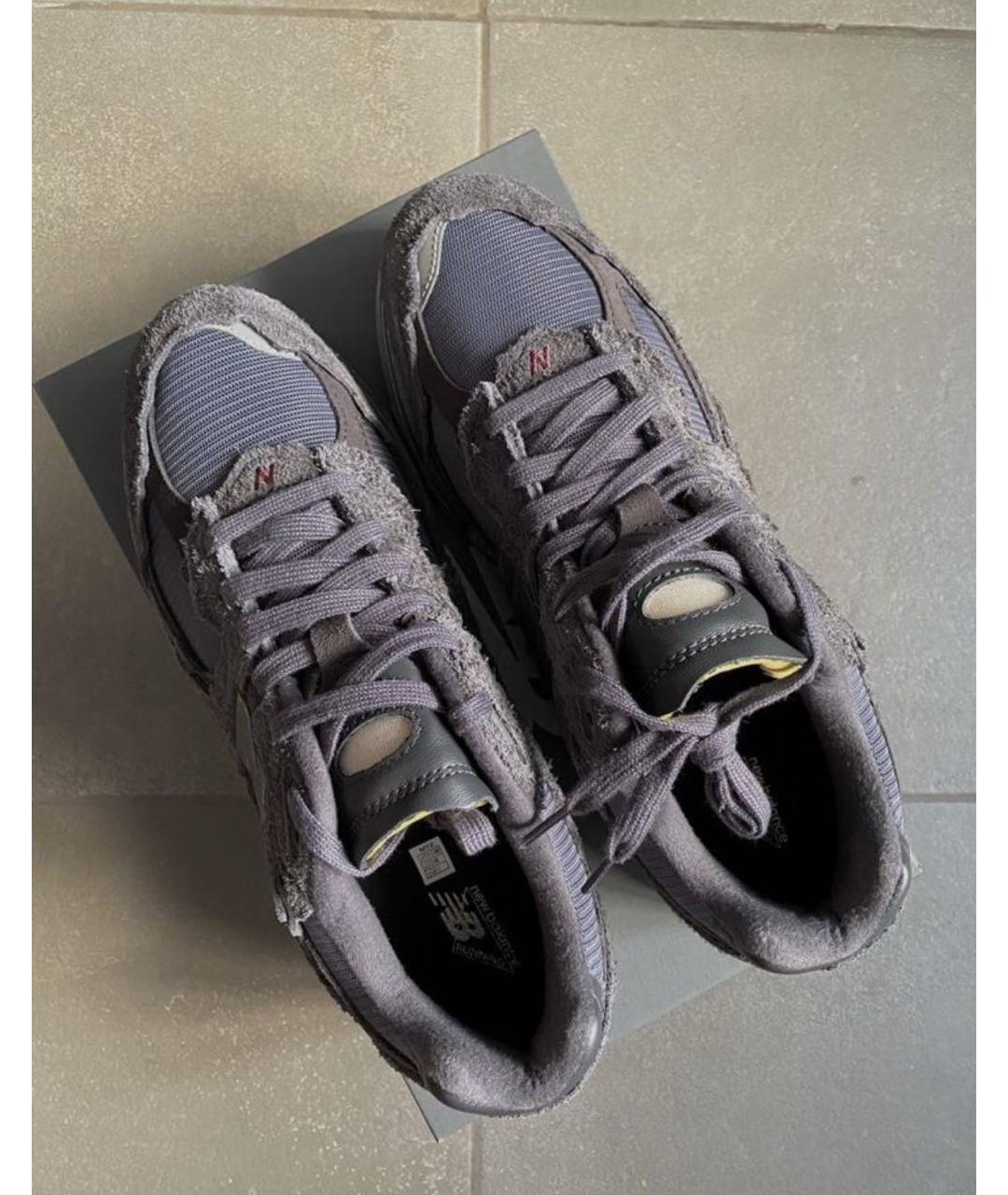 NEW BALANCE Черные замшевые низкие кроссовки / кеды, фото 3