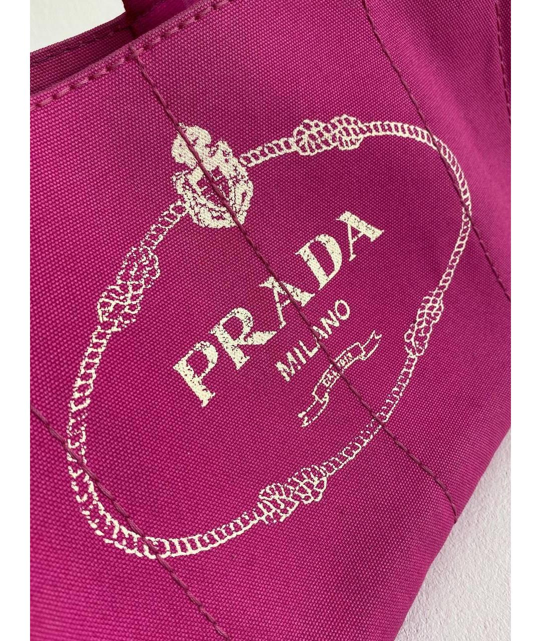 PRADA Фуксия деним сумка тоут, фото 6