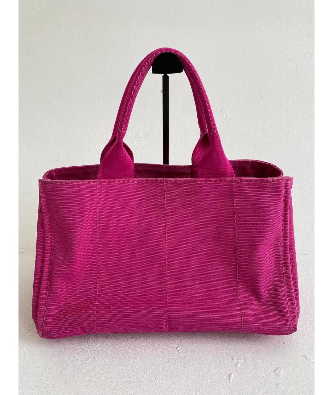 PRADA Фуксия деним сумка тоут, фото 2