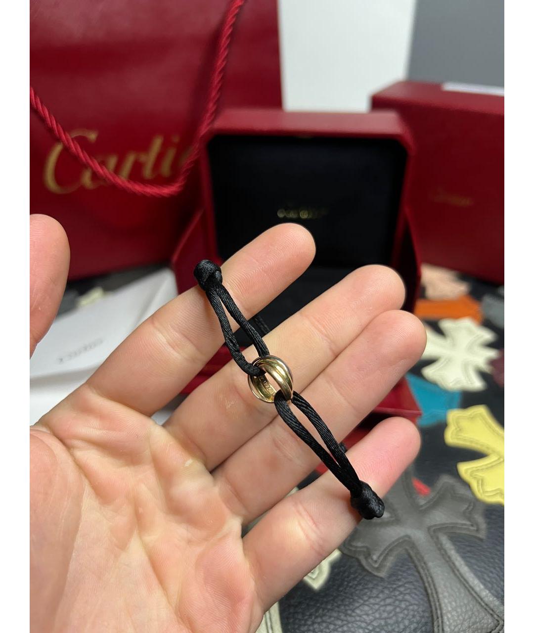 CARTIER Черный браслет из белого золота, фото 4