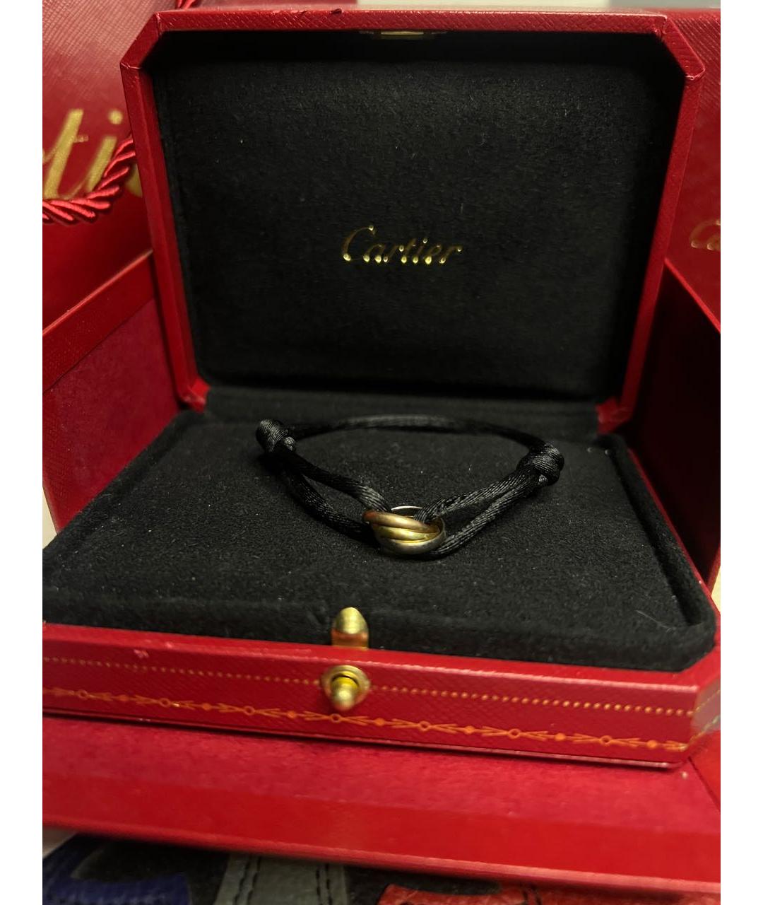 CARTIER Черный браслет из белого золота, фото 2