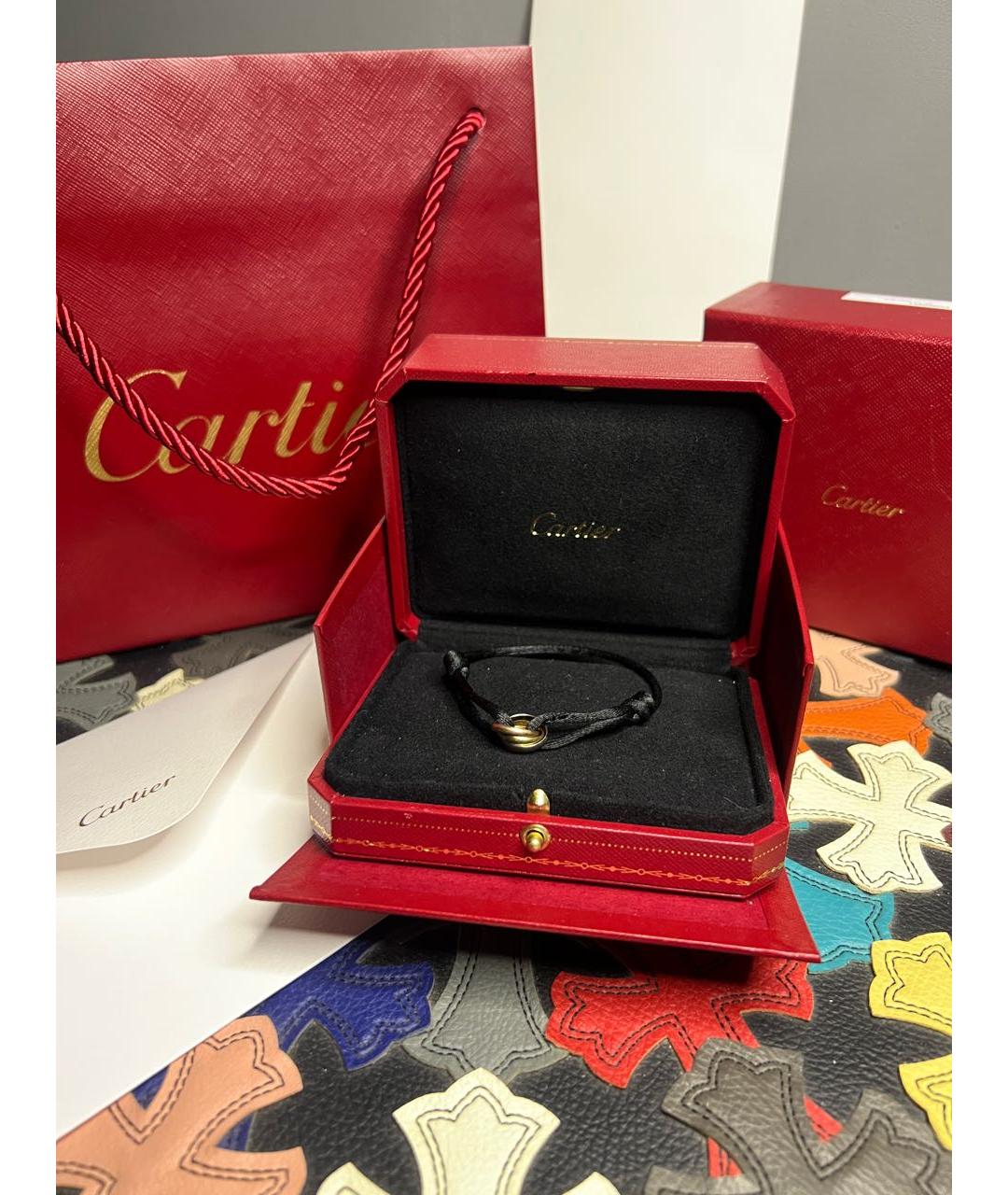 CARTIER Черный браслет из белого золота, фото 3