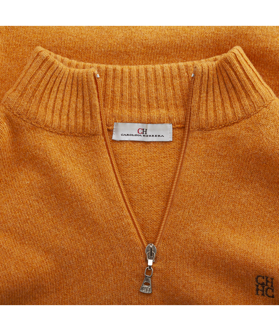 CAROLINA HERRERA Оранжевый шерстяной джемпер / свитер, фото 3