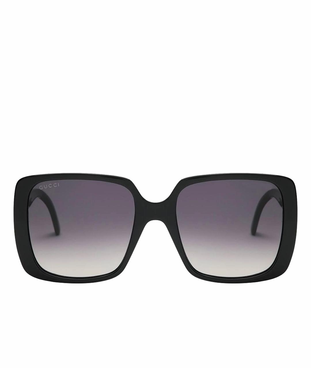 GUCCI Черные пластиковые солнцезащитные очки, фото 1