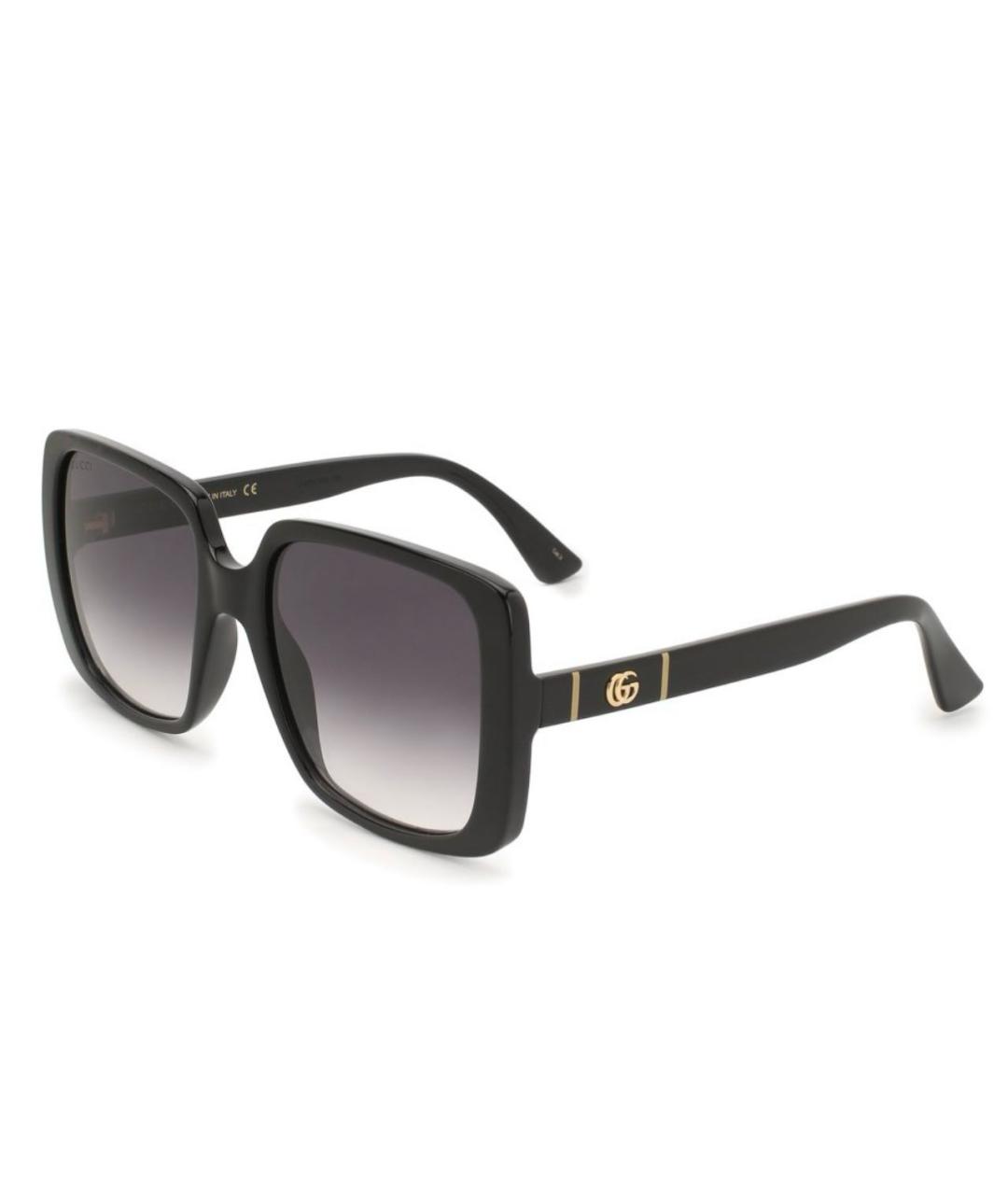 GUCCI Черные пластиковые солнцезащитные очки, фото 8