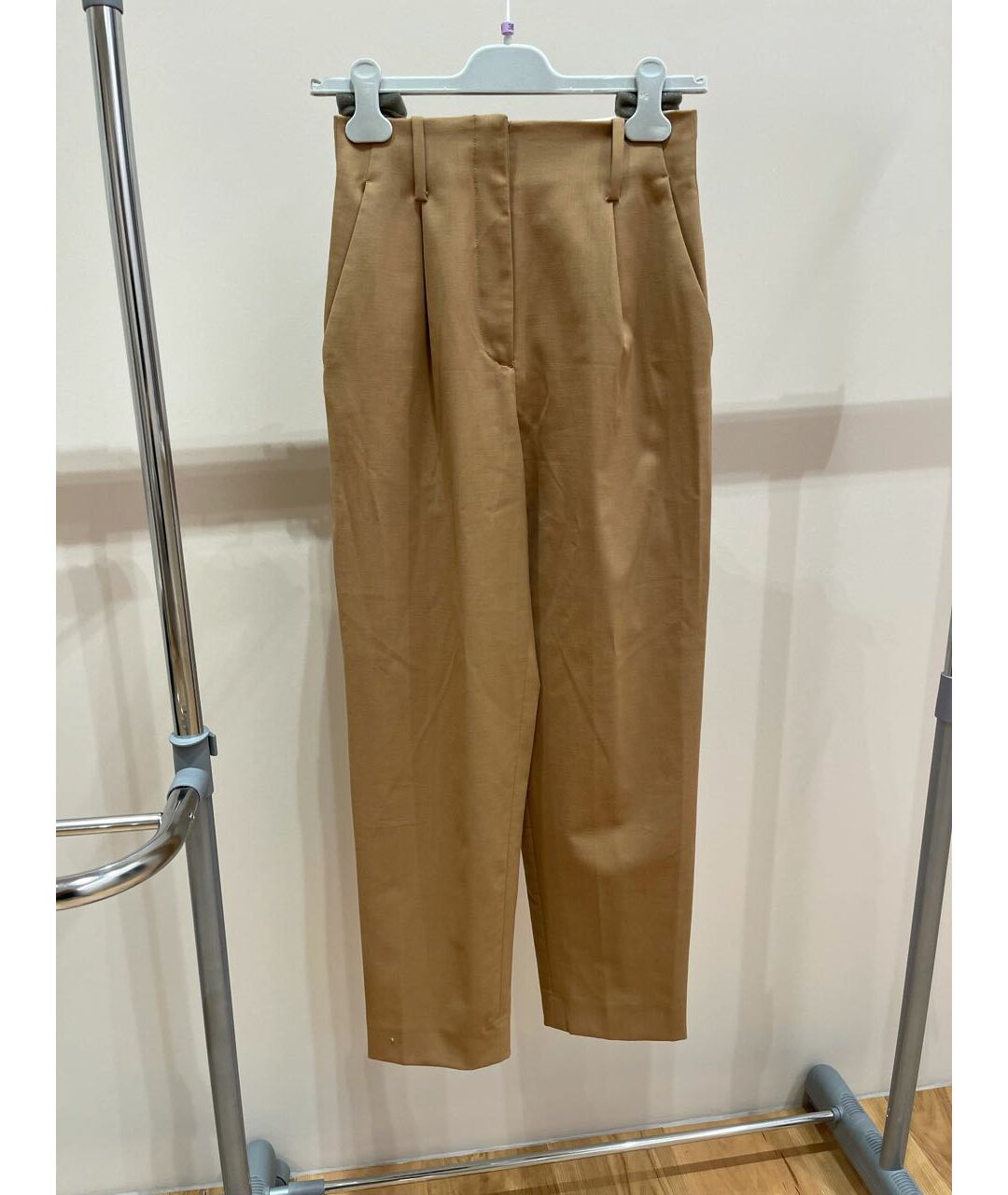 SANDRO Коричневые хлопковые прямые брюки, фото 4