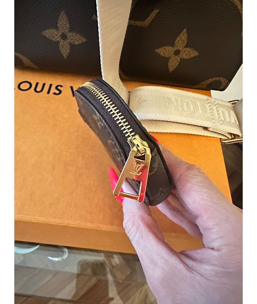 LOUIS VUITTON Коричневая сумка тоут, фото 5