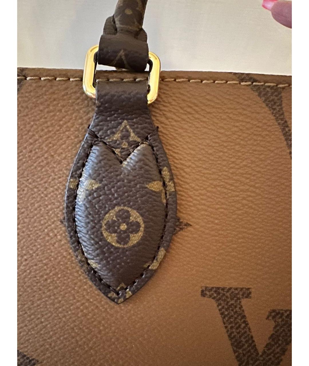 LOUIS VUITTON Коричневая сумка тоут, фото 8