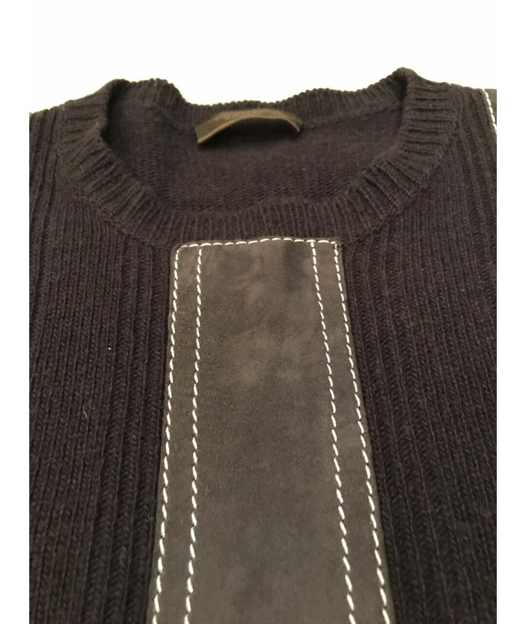 PRADA Темно-синий кашемировый джемпер / свитер, фото 2