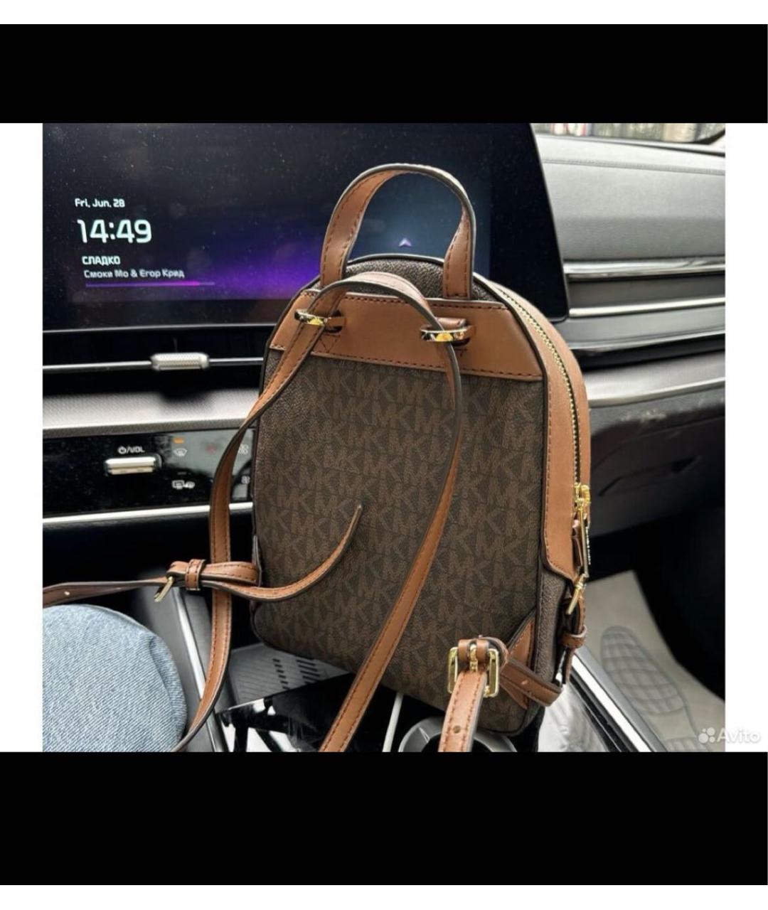 MICHAEL KORS Коричневый рюкзак, фото 3